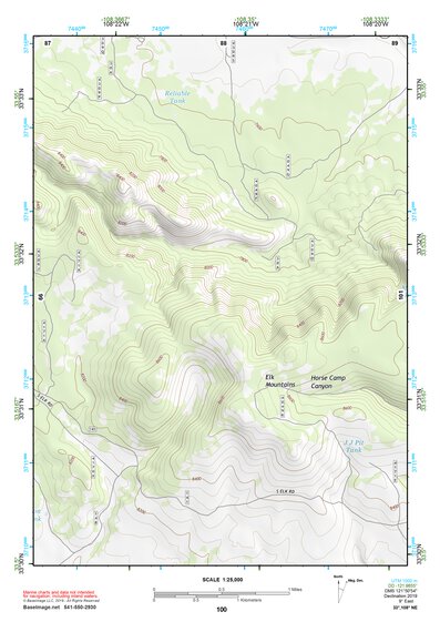 33108NE Page 100 Tularosa Mountains Topo Preview 1