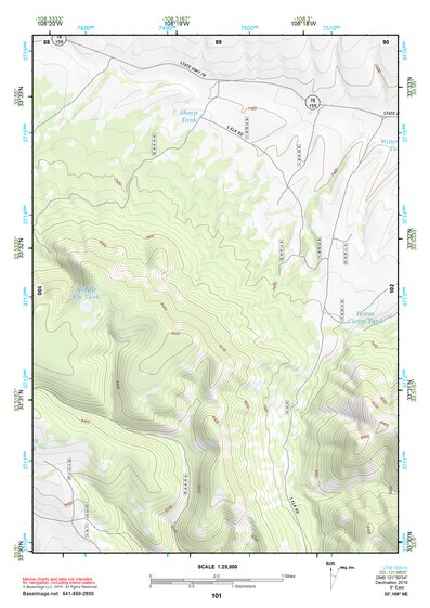 33108NE Page 101 Tularosa Mountains Topo Preview 1