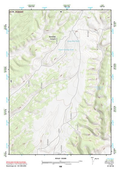 33108NE Page 108 Tularosa Mountains Topo Preview 1