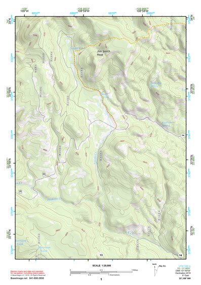 33108NW Page 1 Tularosa Mountains Topo Preview 1