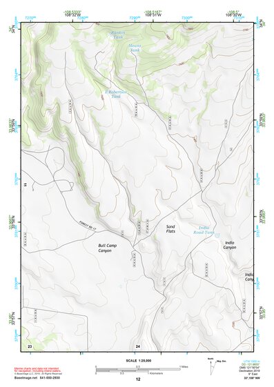 33108NW Page 12 Tularosa Mountains Topo Preview 1