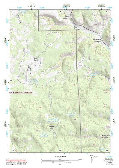 33108NW Page 20 Tularosa Mountains Topo Preview 1
