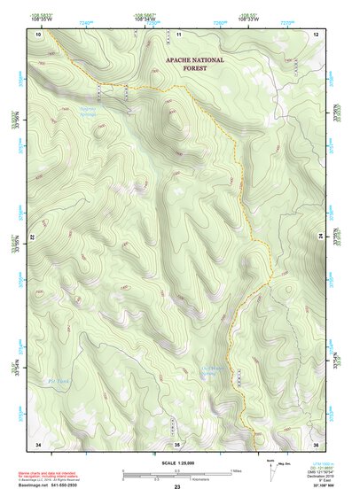 33108NW Page 23 Tularosa Mountains Topo Preview 1