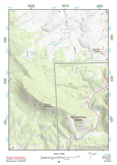 33108NW Page 24 Tularosa Mountains Topo Preview 1
