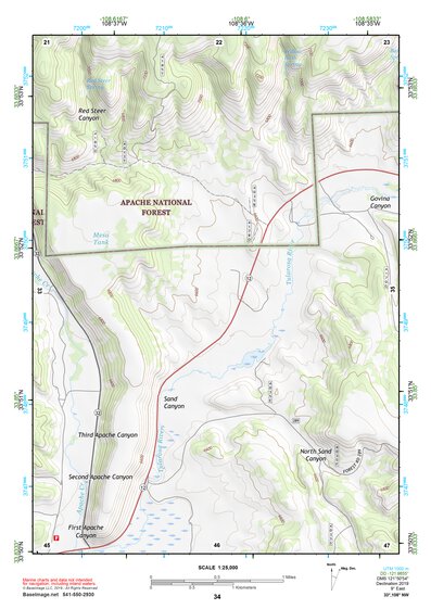 33108NW Page 34 Tularosa Mountains Topo Preview 1