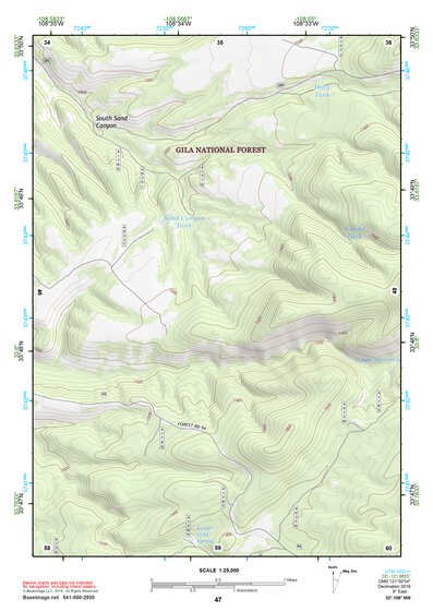 33108NW Page 47 Tularosa Mountains Topo Preview 1