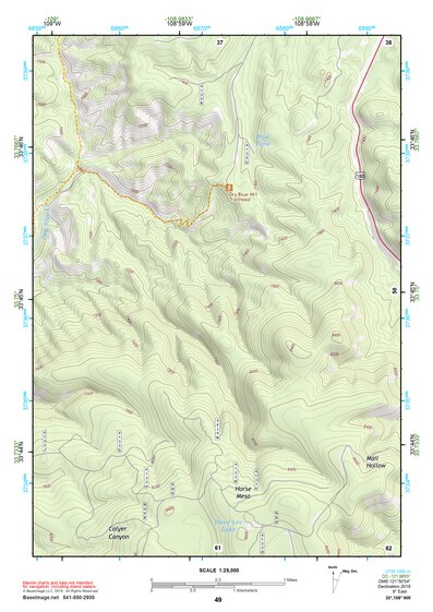 33108NW Page 49 Tularosa Mountains Topo Preview 1