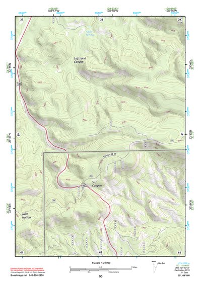 33108NW Page 50 Tularosa Mountains Topo Preview 1