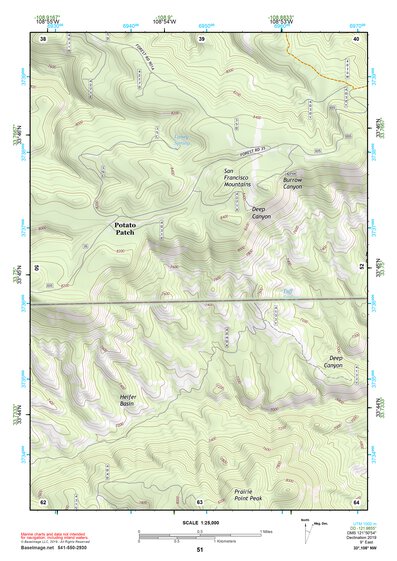 33108NW Page 51 Tularosa Mountains Topo Preview 1