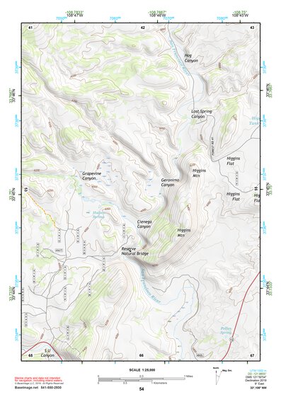 33108NW Page 54 Tularosa Mountains Topo Preview 1