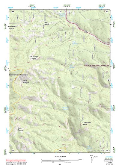 33108NW Page 62 Tularosa Mountains Topo Preview 1