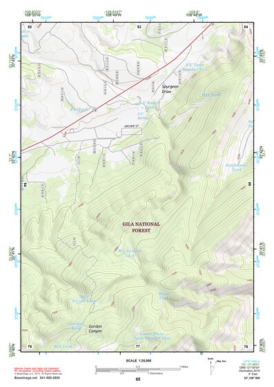 33108NW Page 65 Tularosa Mountains Topo Preview 1