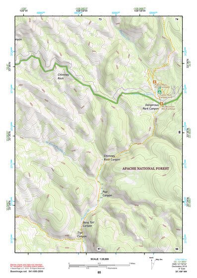 33108NW Page 85 Tularosa Mountains Topo Preview 1