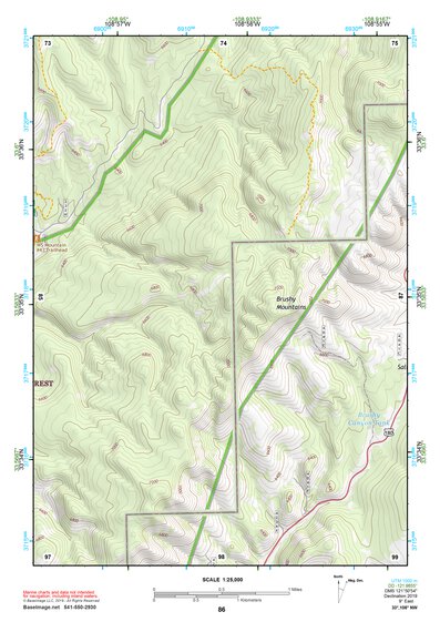 33108NW Page 86 Tularosa Mountains Topo Preview 1
