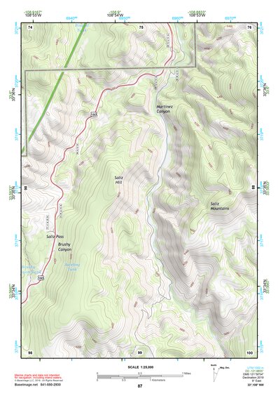 33108NW Page 87 Tularosa Mountains Topo Preview 1