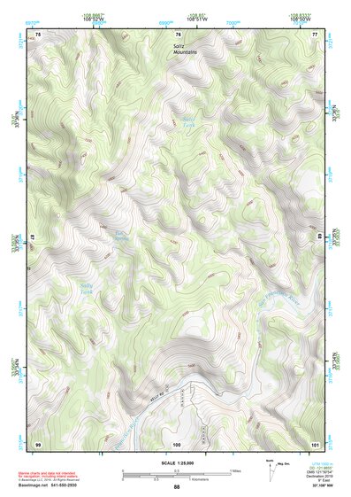 33108NW Page 88 Tularosa Mountains Topo Preview 1