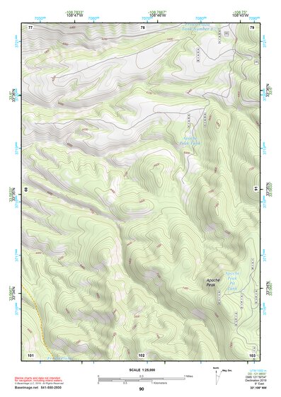 33108NW Page 90 Tularosa Mountains Topo Preview 1