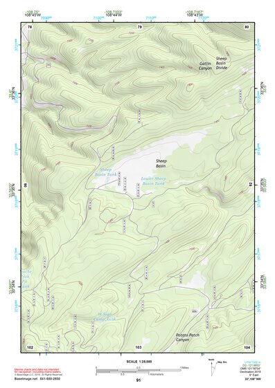 33108NW Page 91 Tularosa Mountains Topo Preview 1