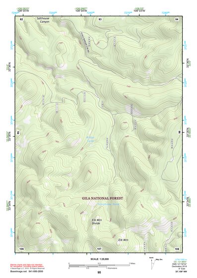 33108NW Page 95 Tularosa Mountains Topo Preview 1
