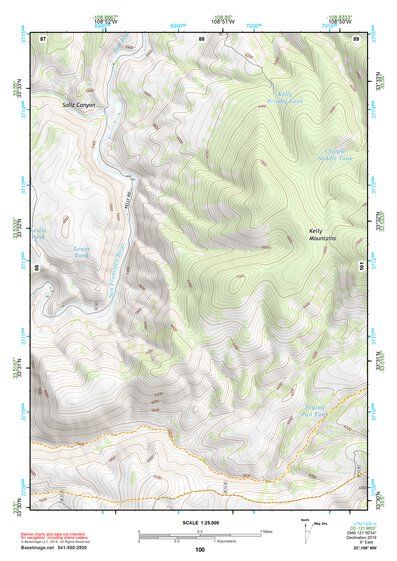 33108NW Page 100 Tularosa Mountains Topo Preview 1