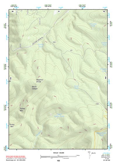 33108NW Page 103 Tularosa Mountains Topo Preview 1