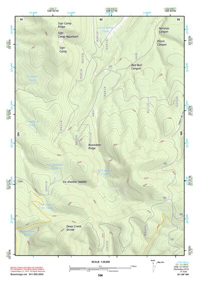 33108NW Page 104 Tularosa Mountains Topo Preview 1