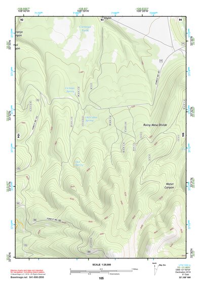 33108NW Page 105 Tularosa Mountains Topo Preview 1