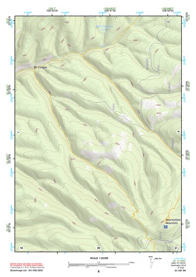 33108SW Page 8 Mogollon Mountains Topo Preview 1