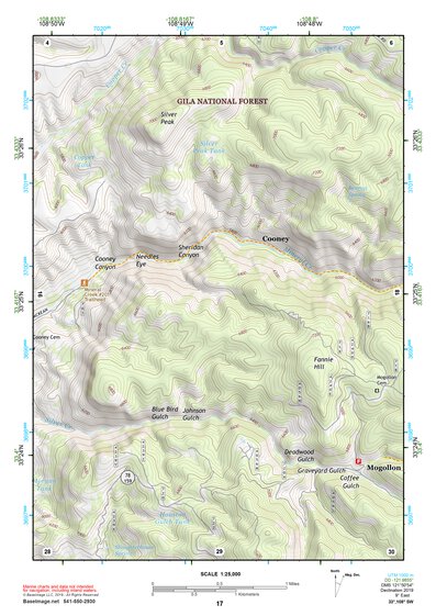 33108SW Page 17 Mogollon Mountains Topo Preview 1
