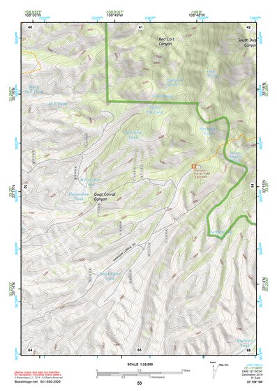 33108SW Page 53 Mogollon Mountains Topo Preview 1