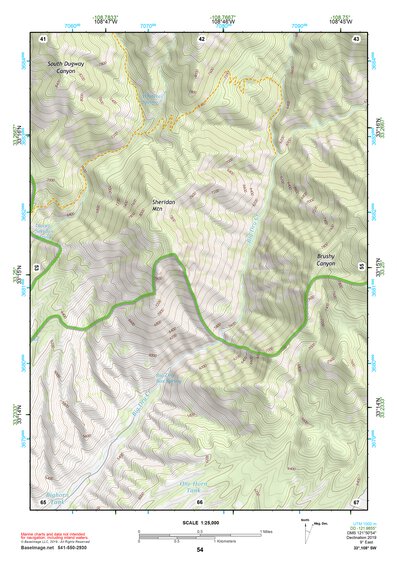 33108SW Page 54 Mogollon Mountains Topo Preview 1