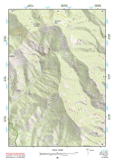 33108SW Page 56 Mogollon Mountains Topo Preview 1