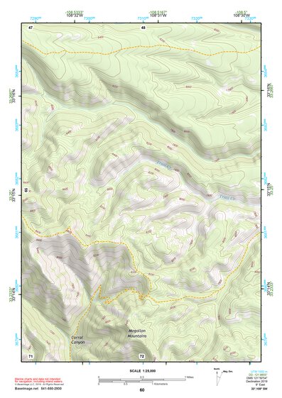 33108SW Page 60 Mogollon Mountains Topo Preview 1