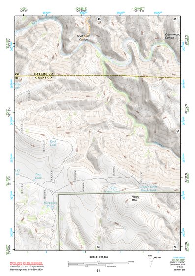 33108SW Page 61 Mogollon Mountains Topo Preview 1