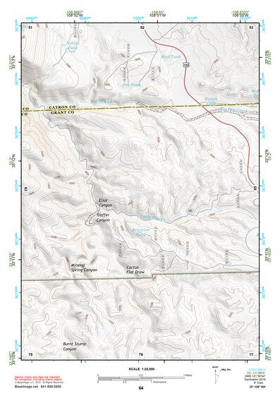 33108SW Page 64 Mogollon Mountains Topo Preview 1