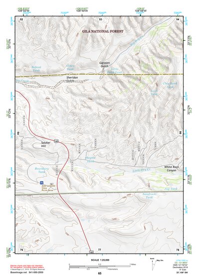 33108SW Page 65 Mogollon Mountains Topo Preview 1
