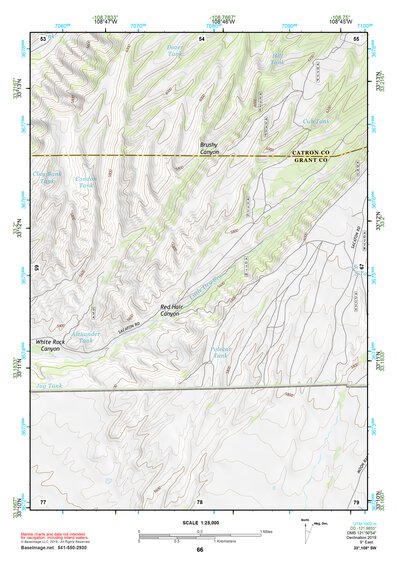 33108SW Page 66 Mogollon Mountains Topo Preview 1