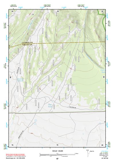 33108SW Page 67 Mogollon Mountains Topo Preview 1