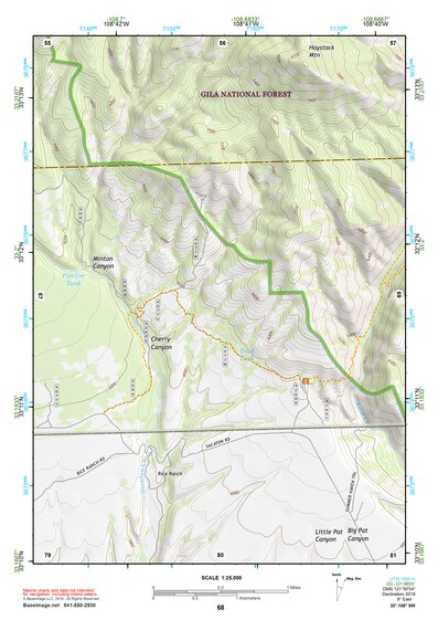 33108SW Page 68 Mogollon Mountains Topo Preview 1