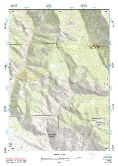 33108SW Page 69 Mogollon Mountains Topo Preview 1