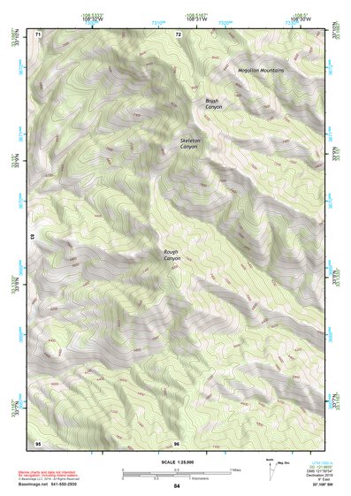 33108SW Page 84 Mogollon Mountains Topo Preview 1