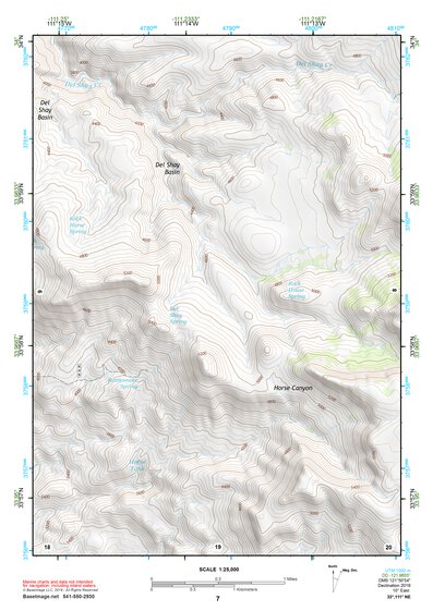 33111NE Page 7 Theodore Roosevelt Lake Topo Preview 1