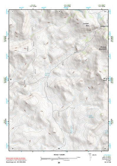 33111NE Page 20 Theodore Roosevelt Lake Topo Preview 1