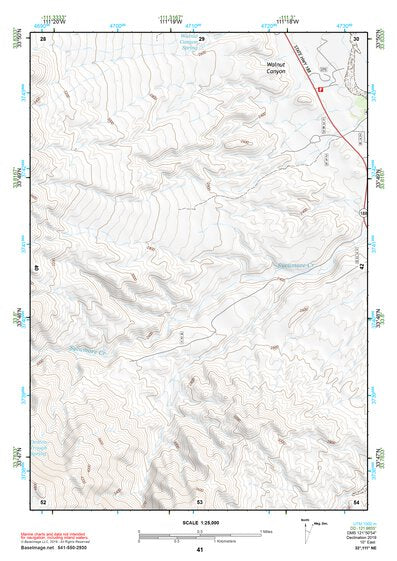 33111NE Page 41 Theodore Roosevelt Lake Topo Preview 1
