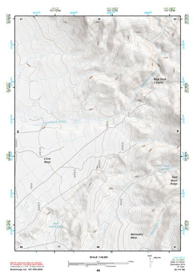 33111NE Page 44 Theodore Roosevelt Lake Topo Preview 1
