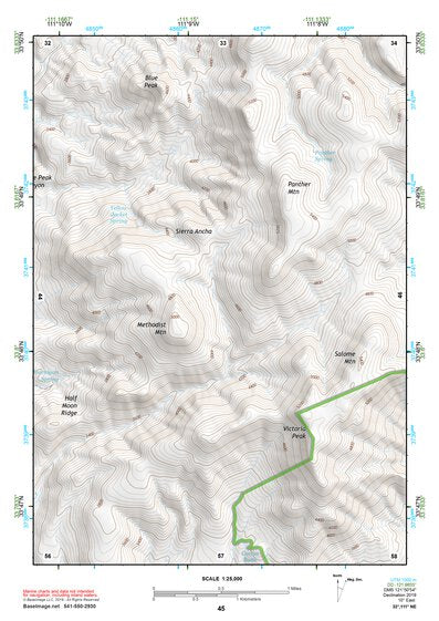 33111NE Page 45 Theodore Roosevelt Lake Topo Preview 1