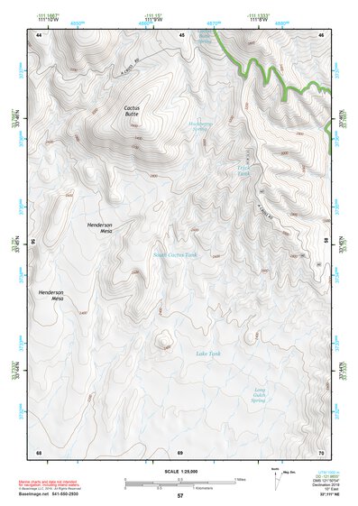 33111NE Page 57 Theodore Roosevelt Lake Topo Preview 1
