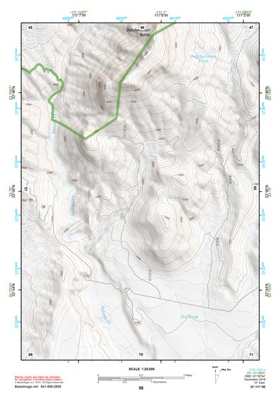 33111NE Page 58 Theodore Roosevelt Lake Topo Preview 1