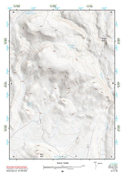 33111NE Page 59 Theodore Roosevelt Lake Topo Preview 1