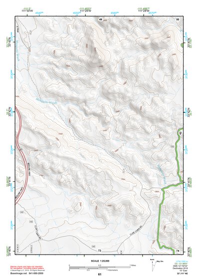 33111NE Page 61 Theodore Roosevelt Lake Topo Preview 1